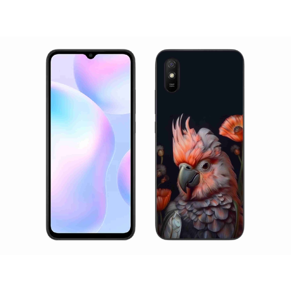 Gél borító mmCase a Xiaomi Redmi 9AT-hoz - papagáj kakadu színekben