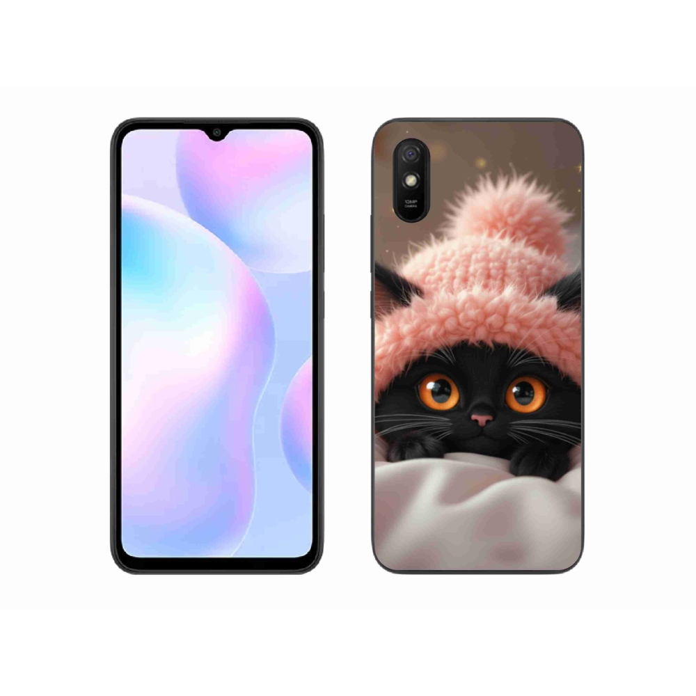 Gél borító mmCase a Xiaomi Redmi 9AT számára - aranyos cica 7