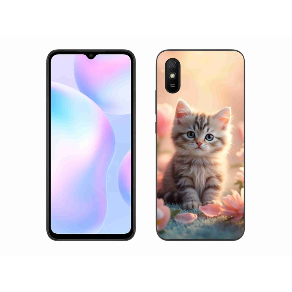 Gél borító mmCase a Xiaomi Redmi 9AT-hoz - aranyos cica 8