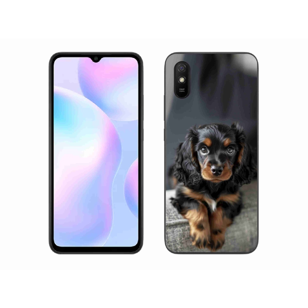 Gél borítás mmCase a Xiaomi Redmi 9AT-hoz - aranyos hosszú szőrű tacskó