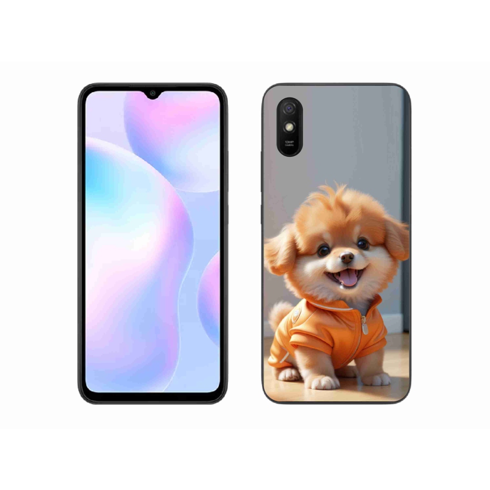 Gél borítás mmCase a Xiaomi Redmi 9AT-hoz - aranyos pomerániai pulóverben