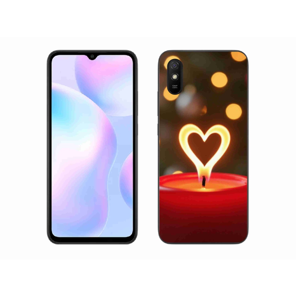 Gél borítás mmCase a Xiaomi Redmi 9AT-hoz - láng szíve