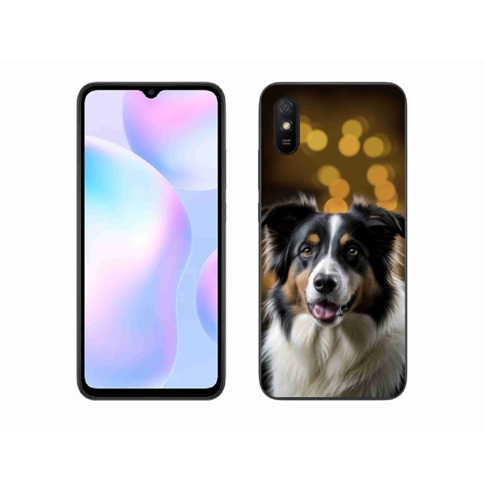 Gél borítás mmCase a Xiaomi Redmi 9AT-hoz - mosolygó ausztrál juhászkutya