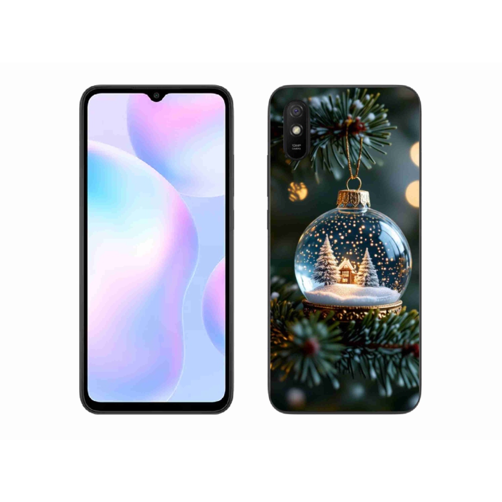 Gél borító mmCase a Xiaomi Redmi 9AT-hoz - Karácsonyi golyók 2