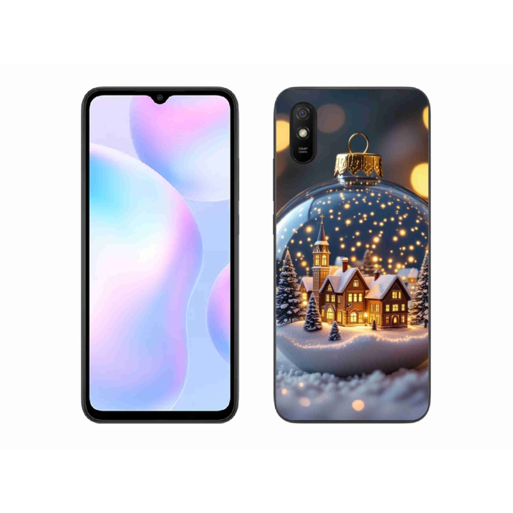 Gél borító mmCase a Xiaomi Redmi 9AT-hoz - Karácsonyi golyók 4