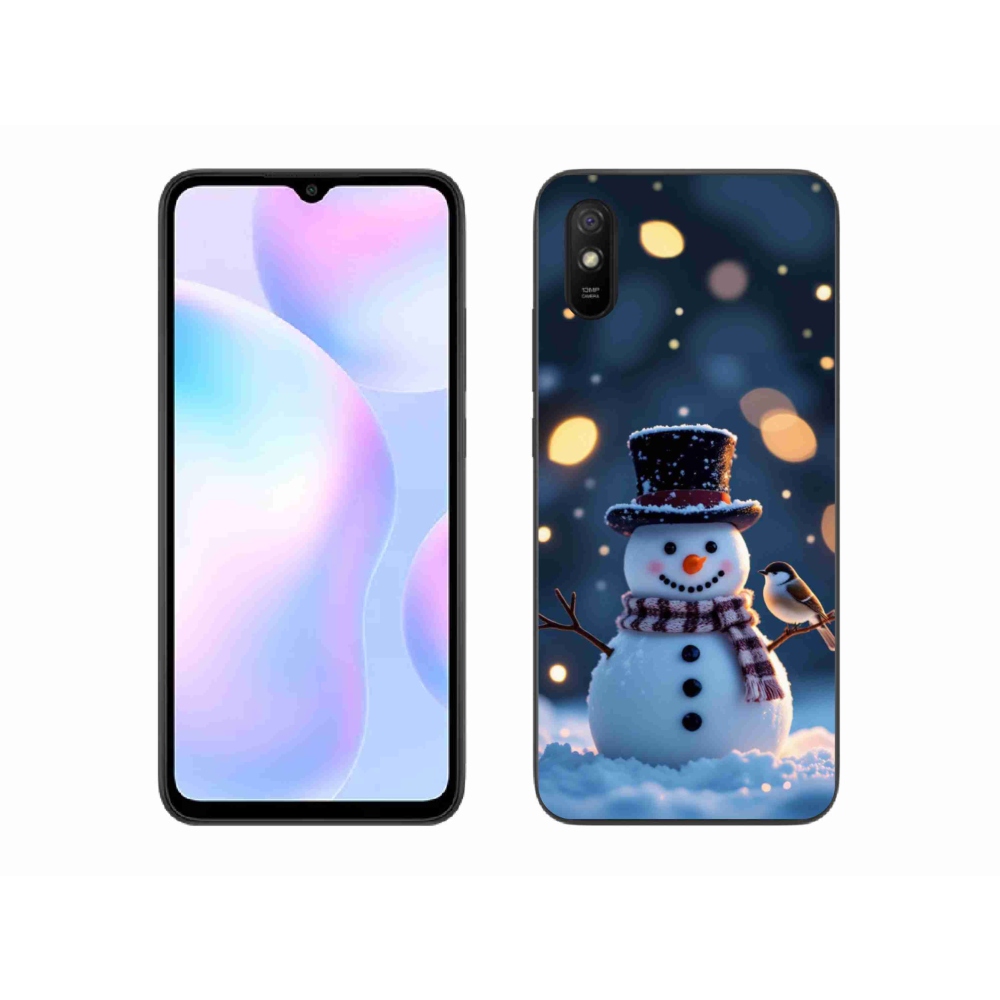 Gél borítás mmCase a Xiaomi Redmi 9AT-hoz - Karácsonyi hóember