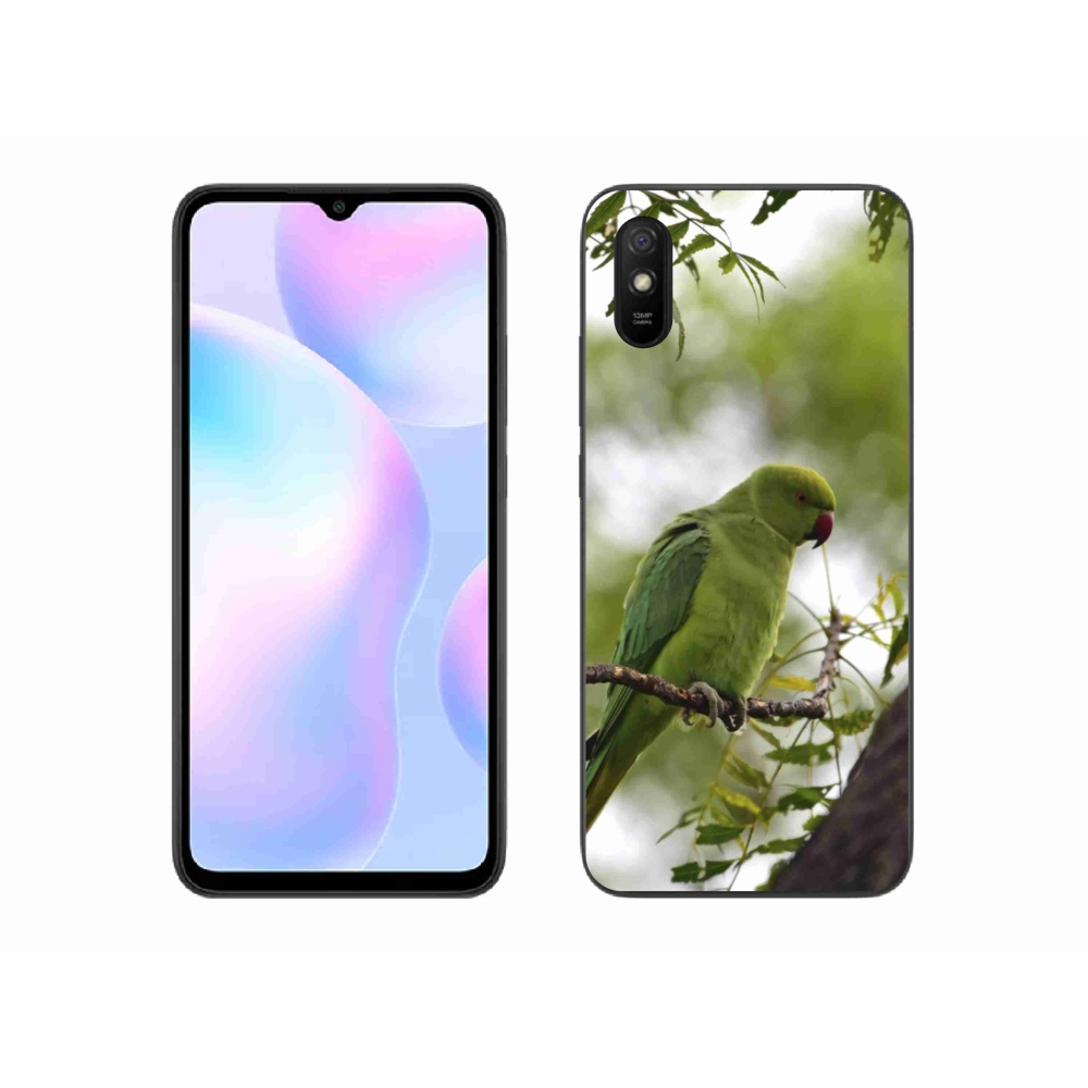 Gél borítás mmCase a Xiaomi Redmi 9AT-hoz - zöld papagáj