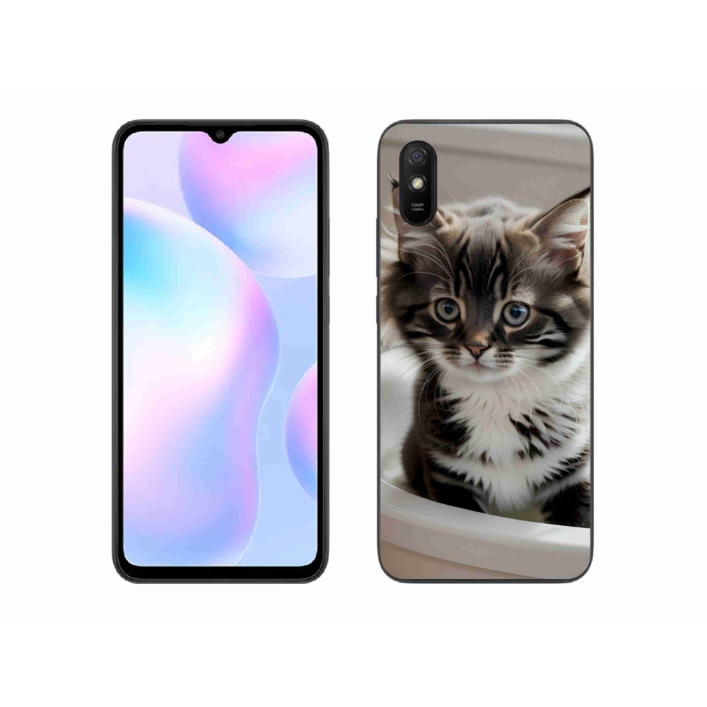 Gél borító mmCase a Xiaomi Redmi 9AT-hoz - kíváncsi cica