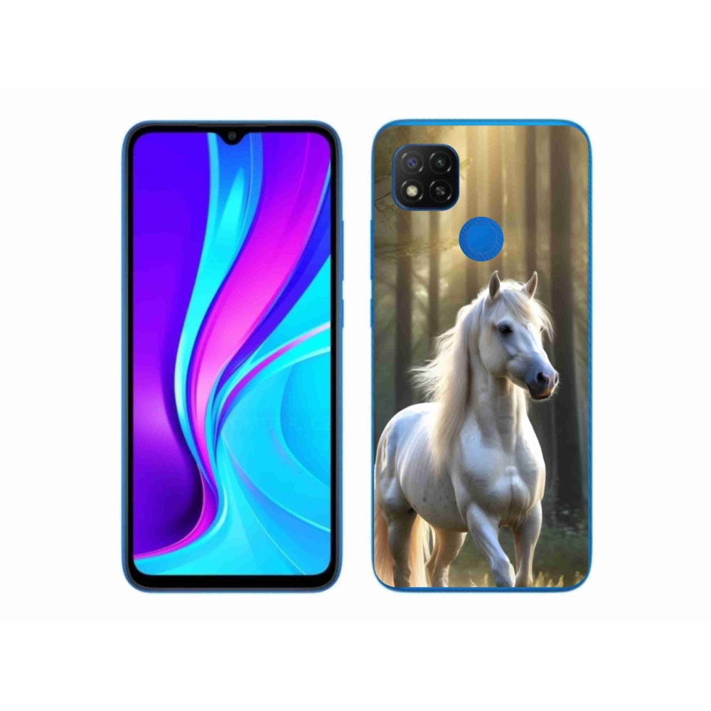 Gél borítás mmCase a Xiaomi Redmi 9C-hez - fehér ló 3