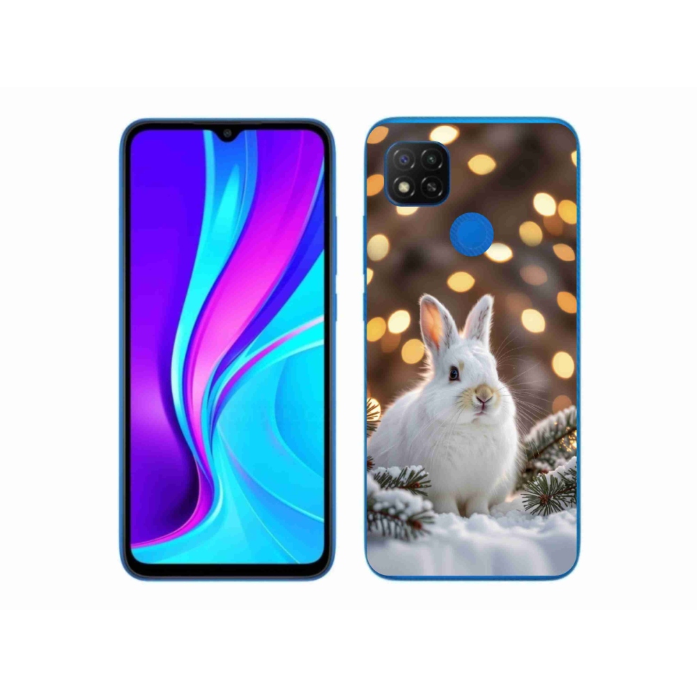 Gél borítás mmCase a Xiaomi Redmi 9C-hez - fehér nyúl