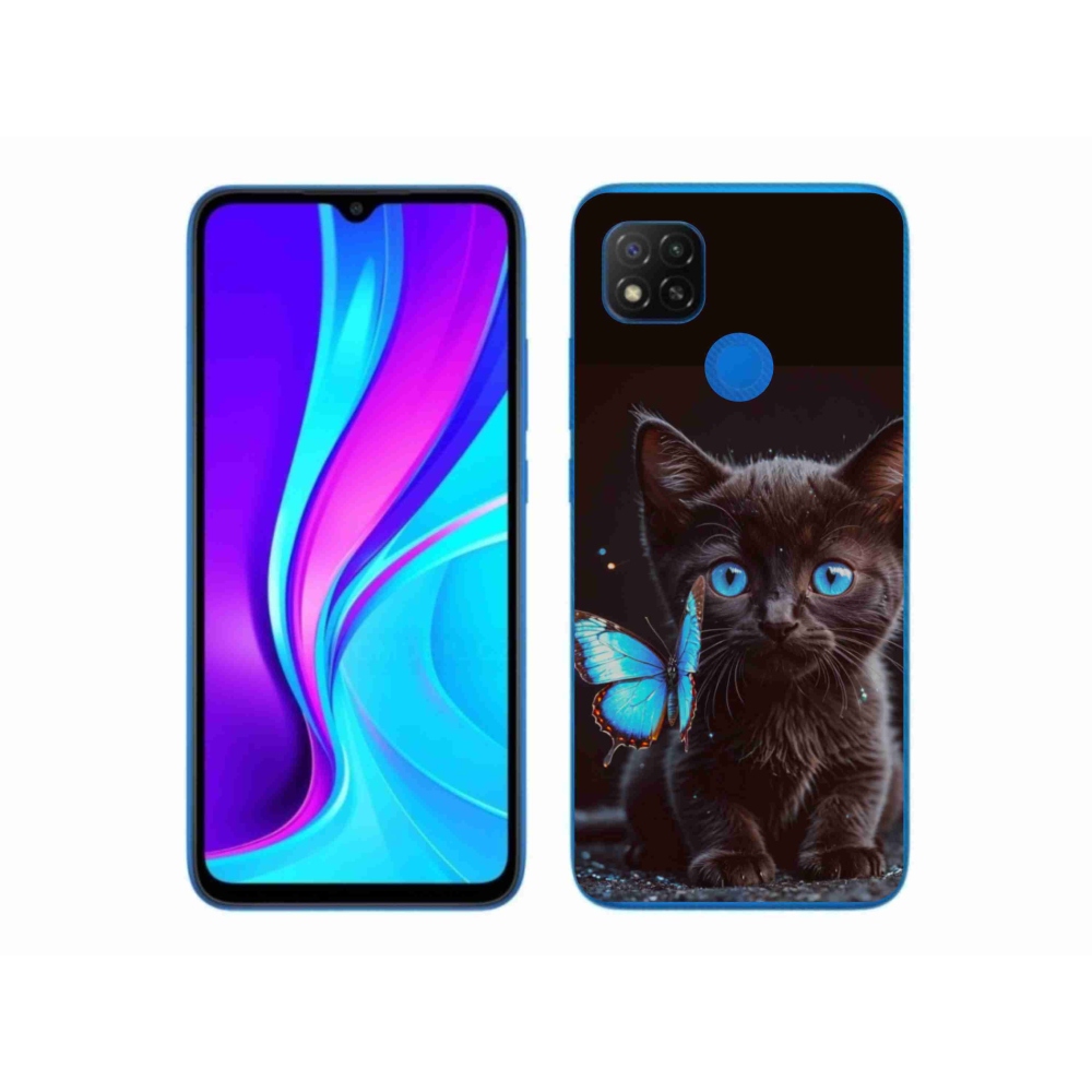 Gél borítás mmCase a Xiaomi Redmi 9C-hez - fekete cica 3