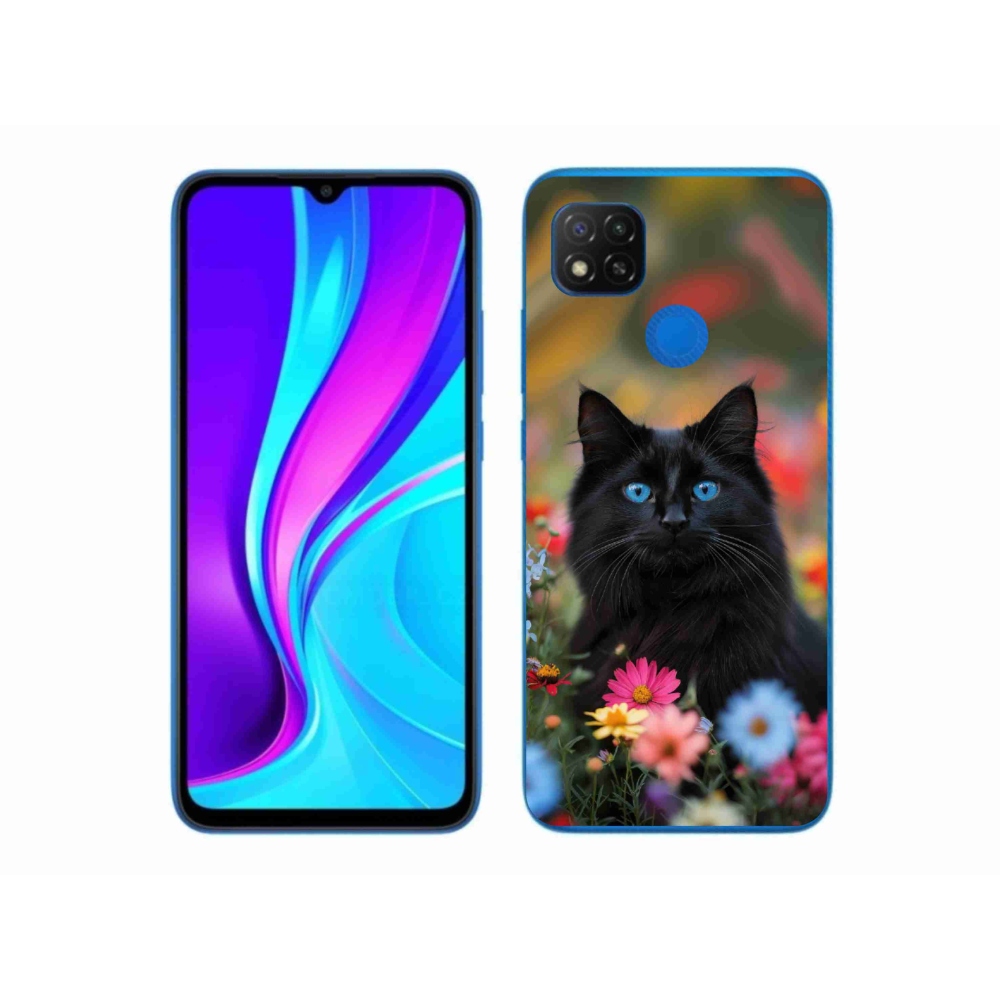 Gél borítás mmCase a Xiaomi Redmi 9C-hez - fekete cica 4