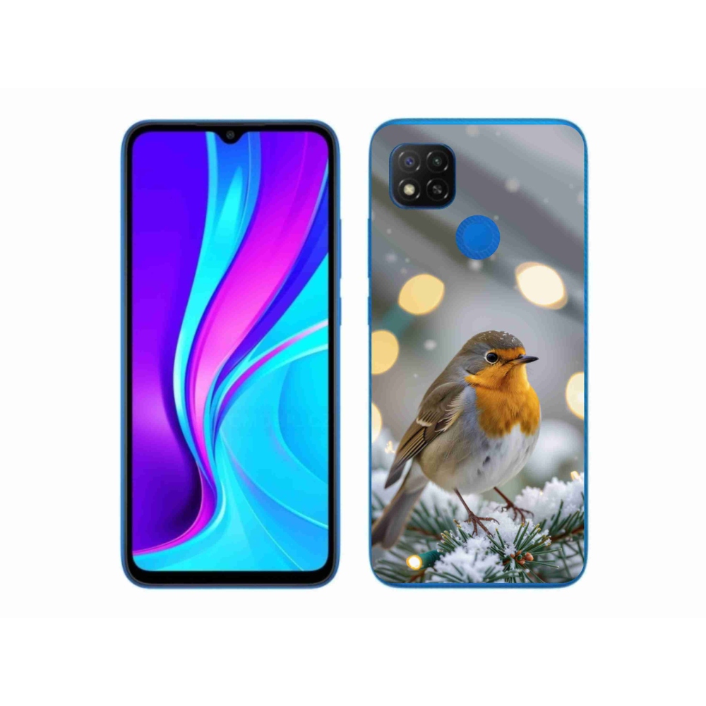 Gél borítás mmCase a Xiaomi Redmi 9C-hez - piros télen