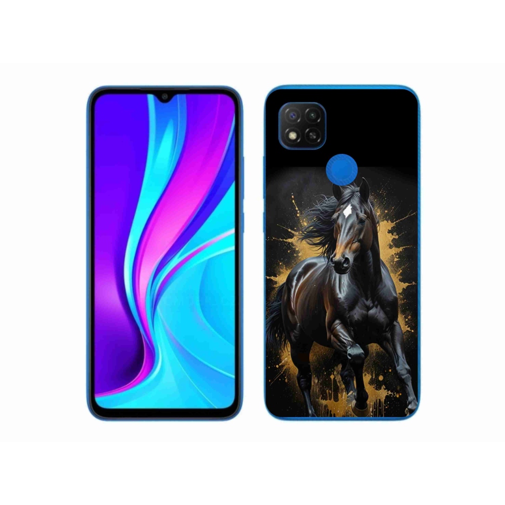 Gél borítás mmCase a Xiaomi Redmi 9C-hez - elegáns fekete ménes