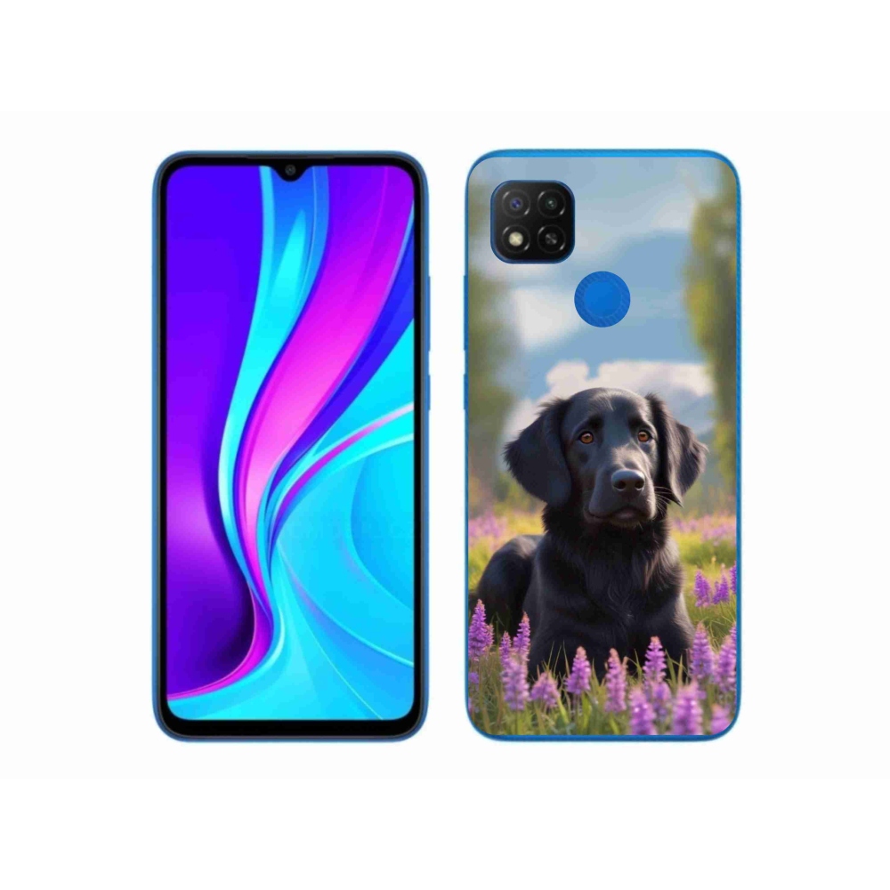 Gél borítás mmCase a Xiaomi Redmi 9C-hez - elegáns fekete retriever