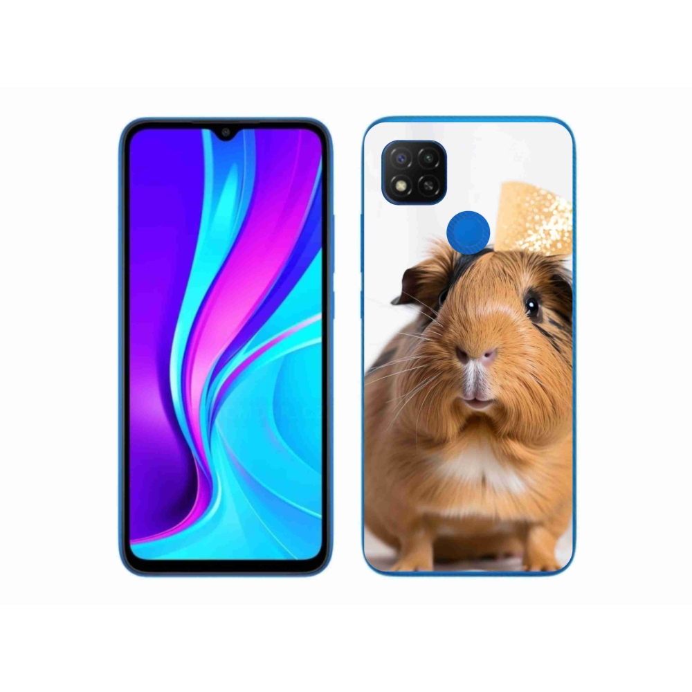 Gél borító mmCase a Xiaomi Redmi 9C-hez - barna tengerimalac