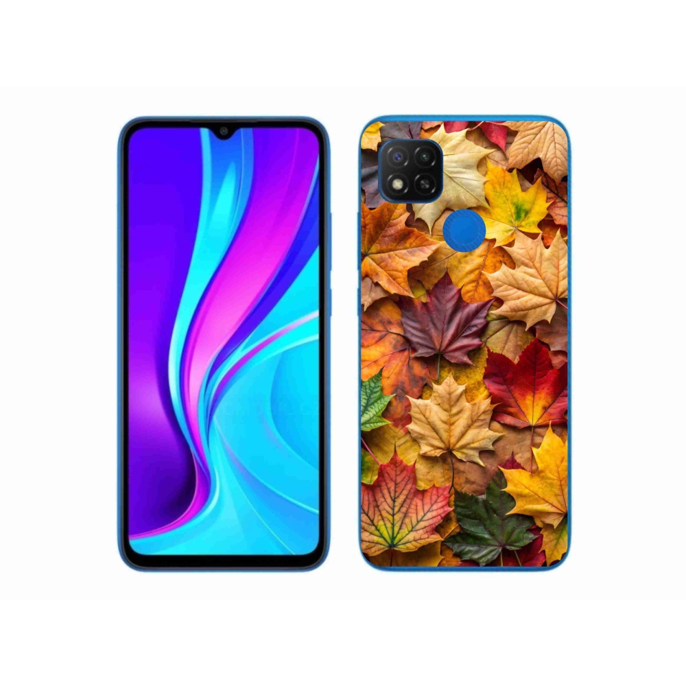 Gél borítás mmCase a Xiaomi Redmi 9C-hez - juharlevelek 2