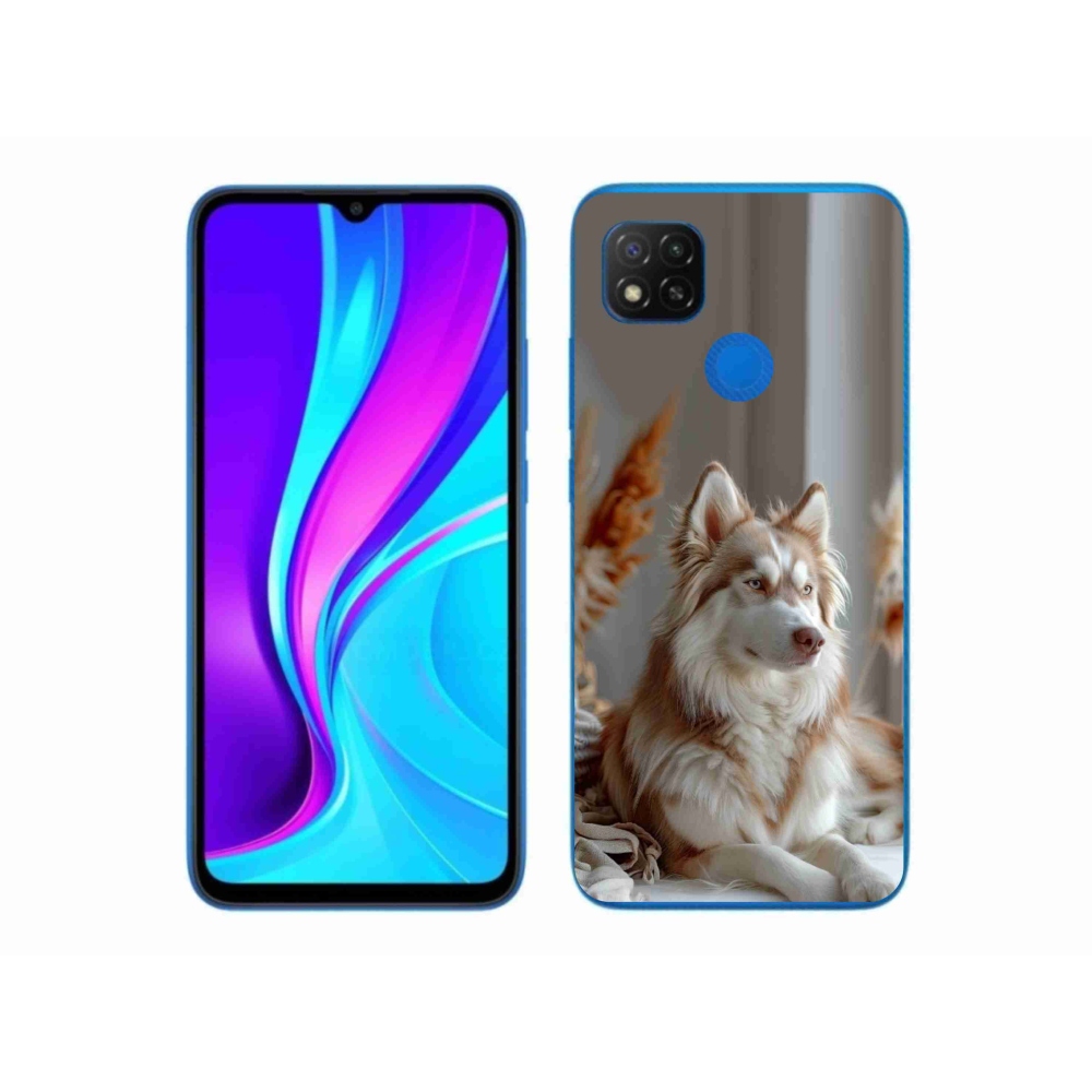 Gél borítás mmCase a Xiaomi Redmi 9C-hez - csendes szibériai husky