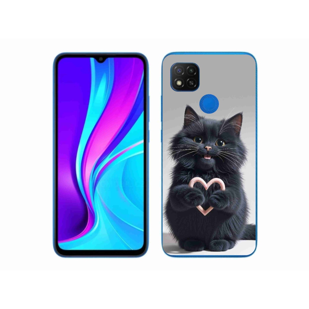Gél borító mmCase a Xiaomi Redmi 9C-hez - macska szeretet 3