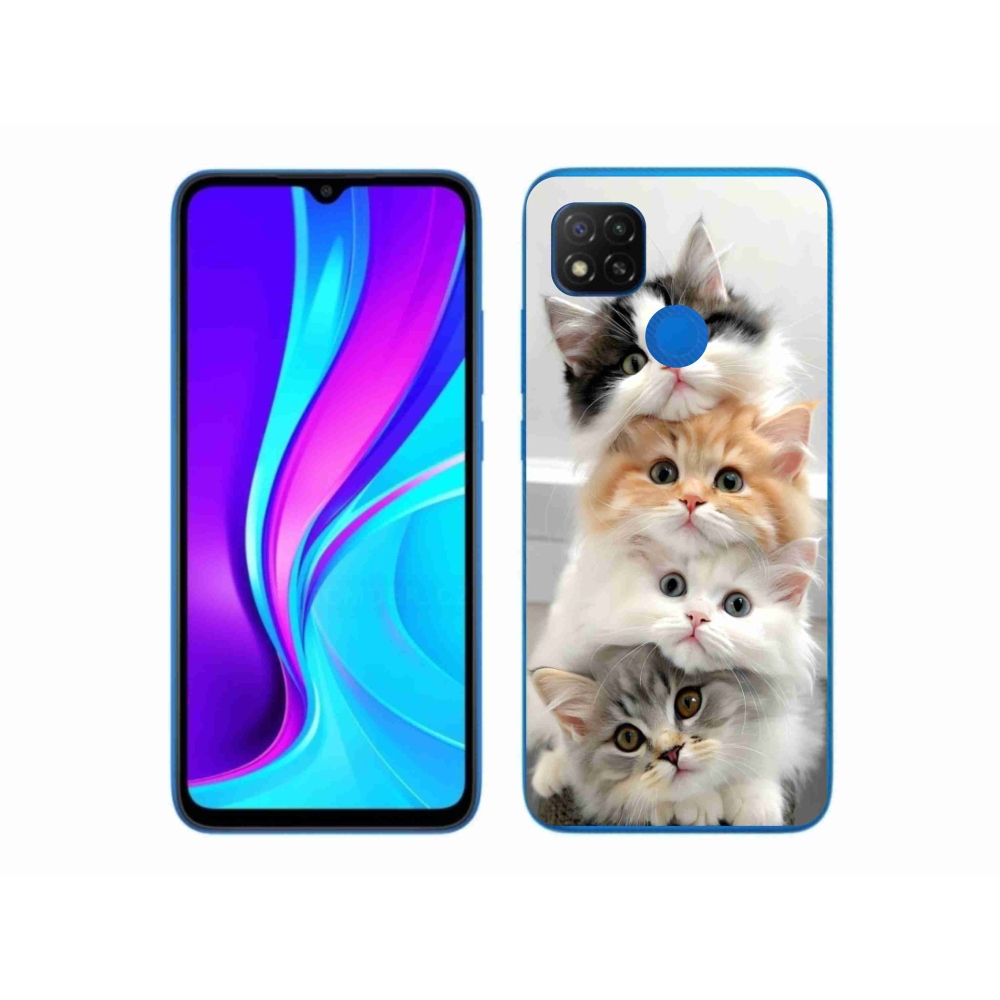 Gél borítás mmCase a Xiaomi Redmi 9C-hez - macskacsokor
