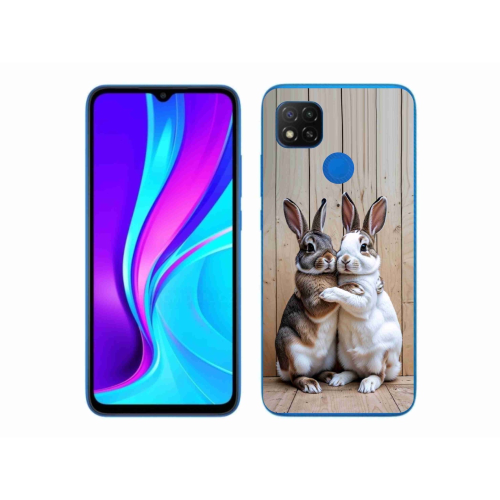 Gél borítás mmCase a Xiaomi Redmi 9C-hez - nyúl pár