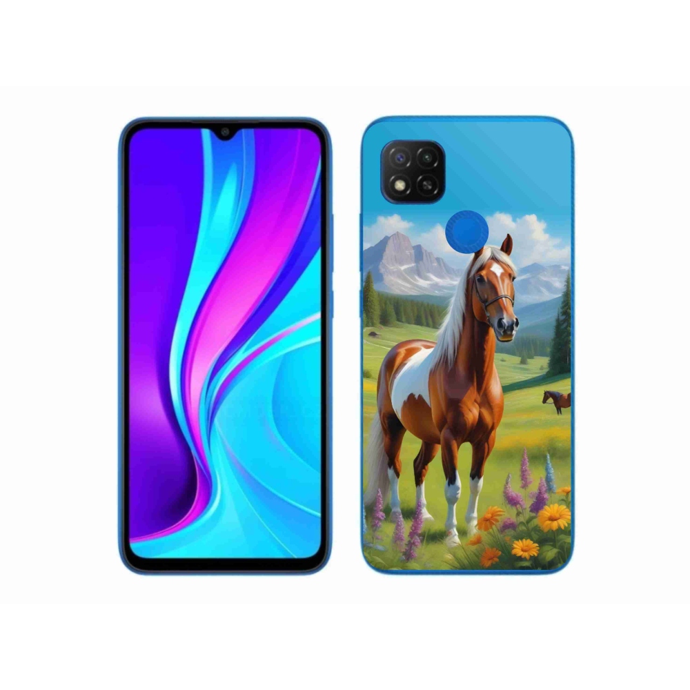 Gél borítás mmCase a Xiaomi Redmi 9C-hez - ló a réten