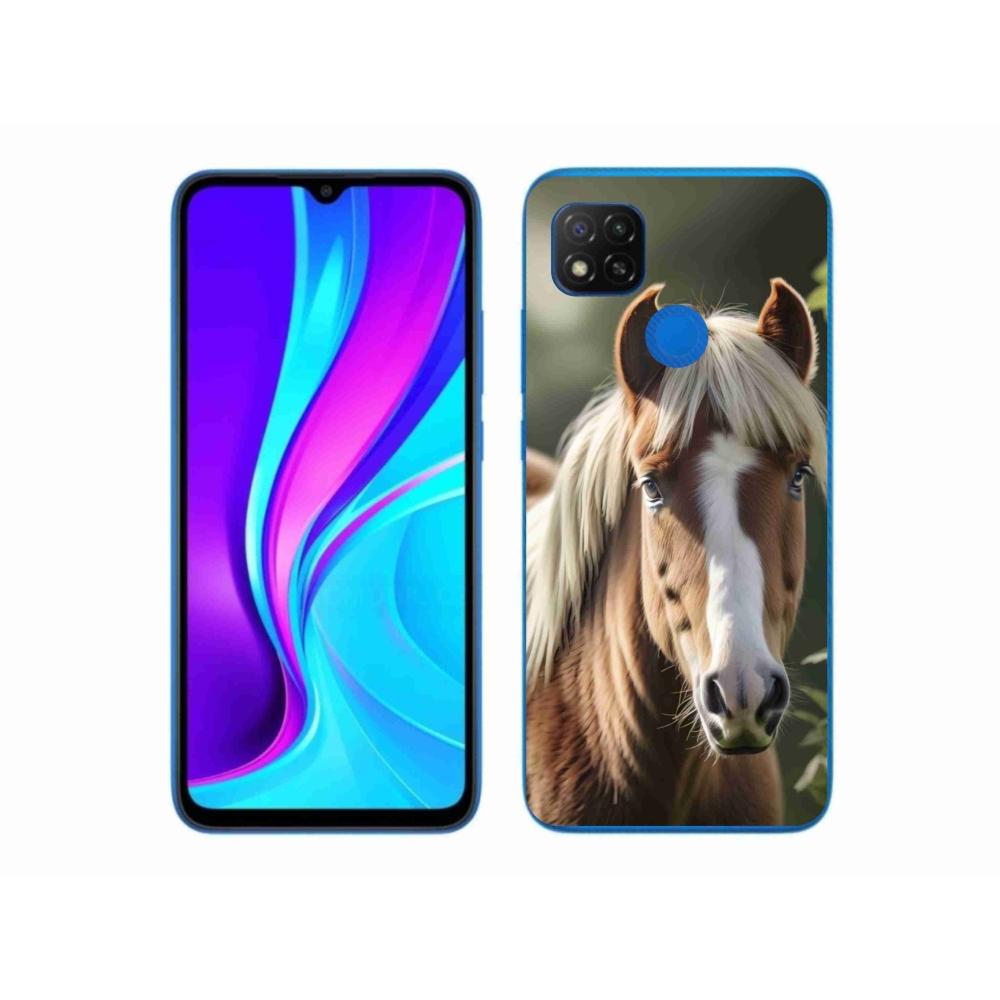 Gél borítás mmCase a Xiaomi Redmi 9C-hez - ló könnyű sörénnyel