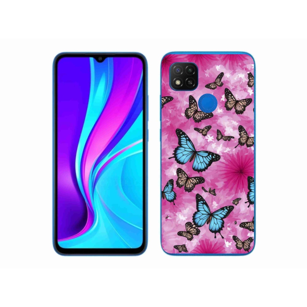 Gél borítás mmCase a Xiaomi Redmi 9C-hez - pillangókert