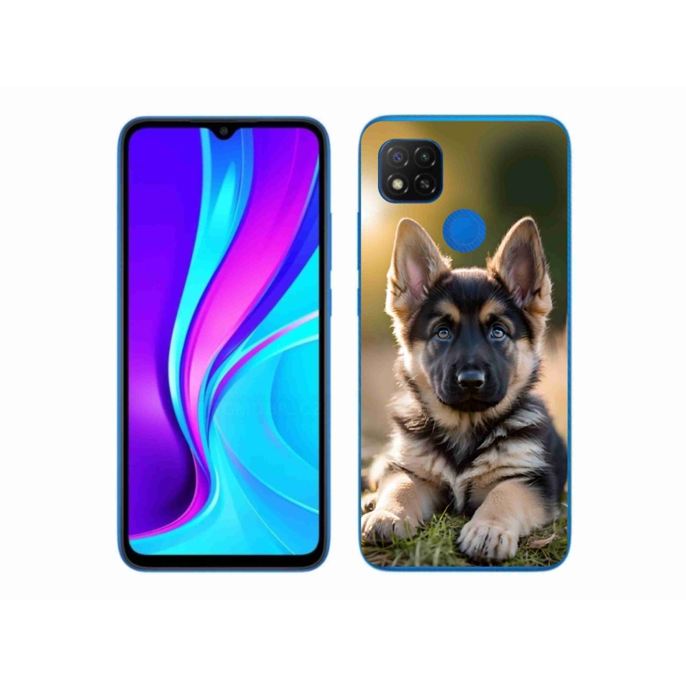 Gél borítás mmCase a Xiaomi Redmi 9C-hez - Német juhászkutya a természetben