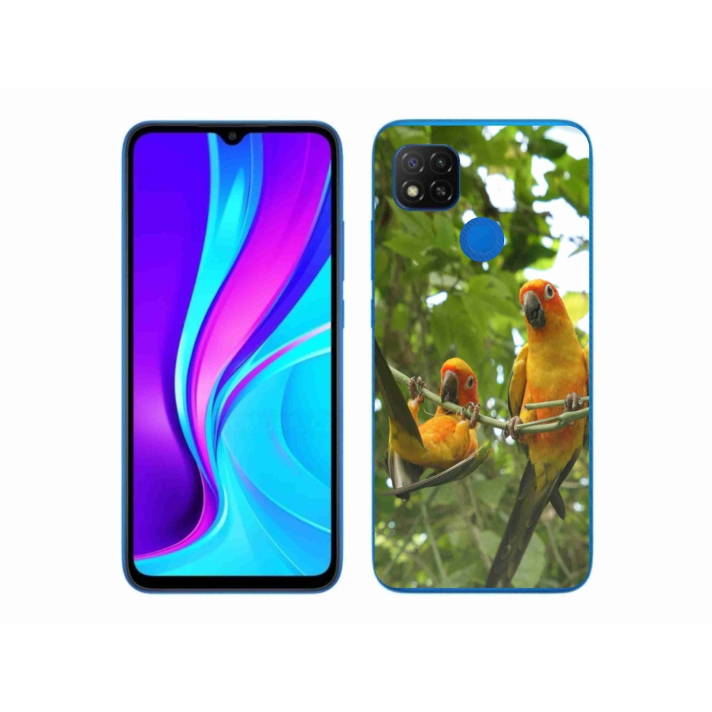 Gél borítás mmCase a Xiaomi Redmi 9C-hez - papagájok aratingy