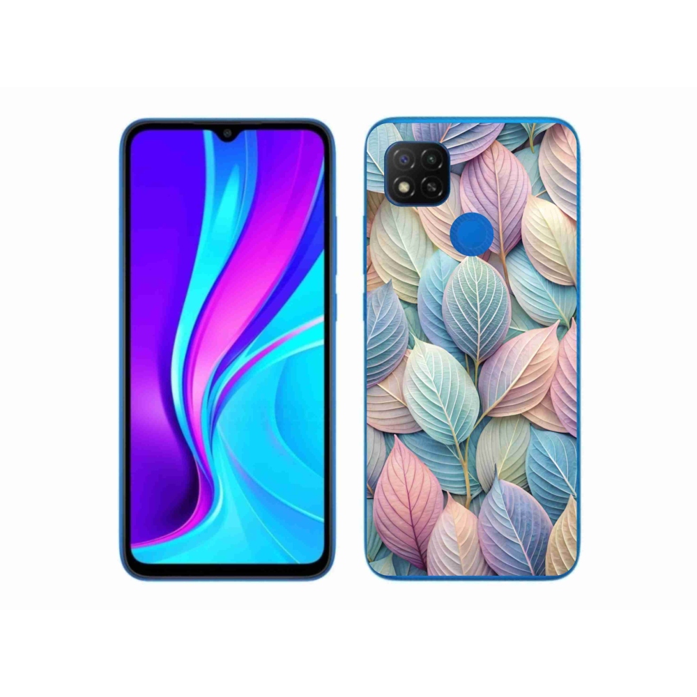 Gél borítás mmCase a Xiaomi Redmi 9C-hez - pasztell levelek