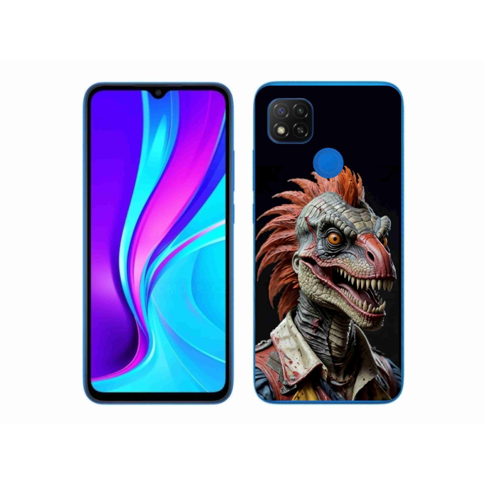 Gél borítás mmCase a Xiaomi Redmi 9C-hez - punk dinoszaurusz