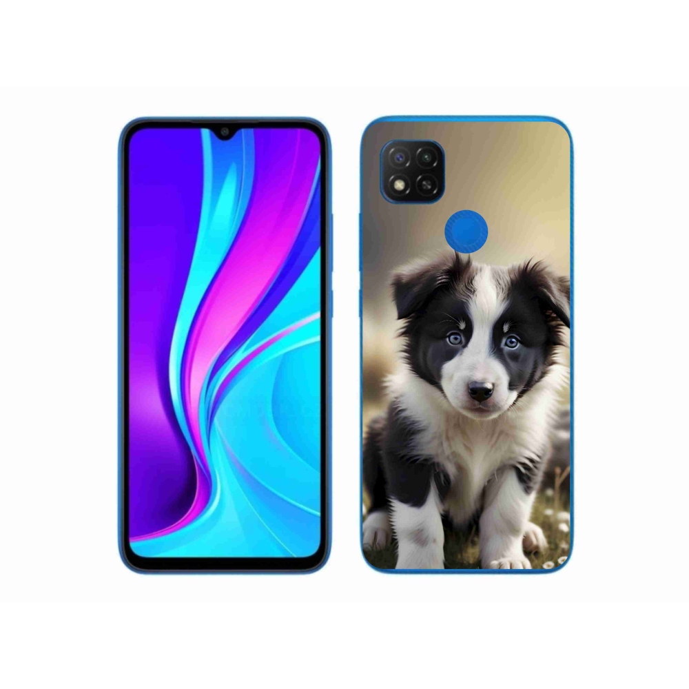 Gél borító mmCase a Xiaomi Redmi 9C-hez - aranyos border collie