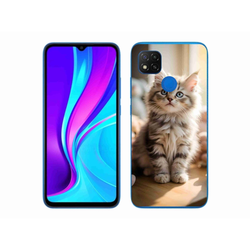 Gél borító mmCase a Xiaomi Redmi 9C-hez - aranyos cica 10