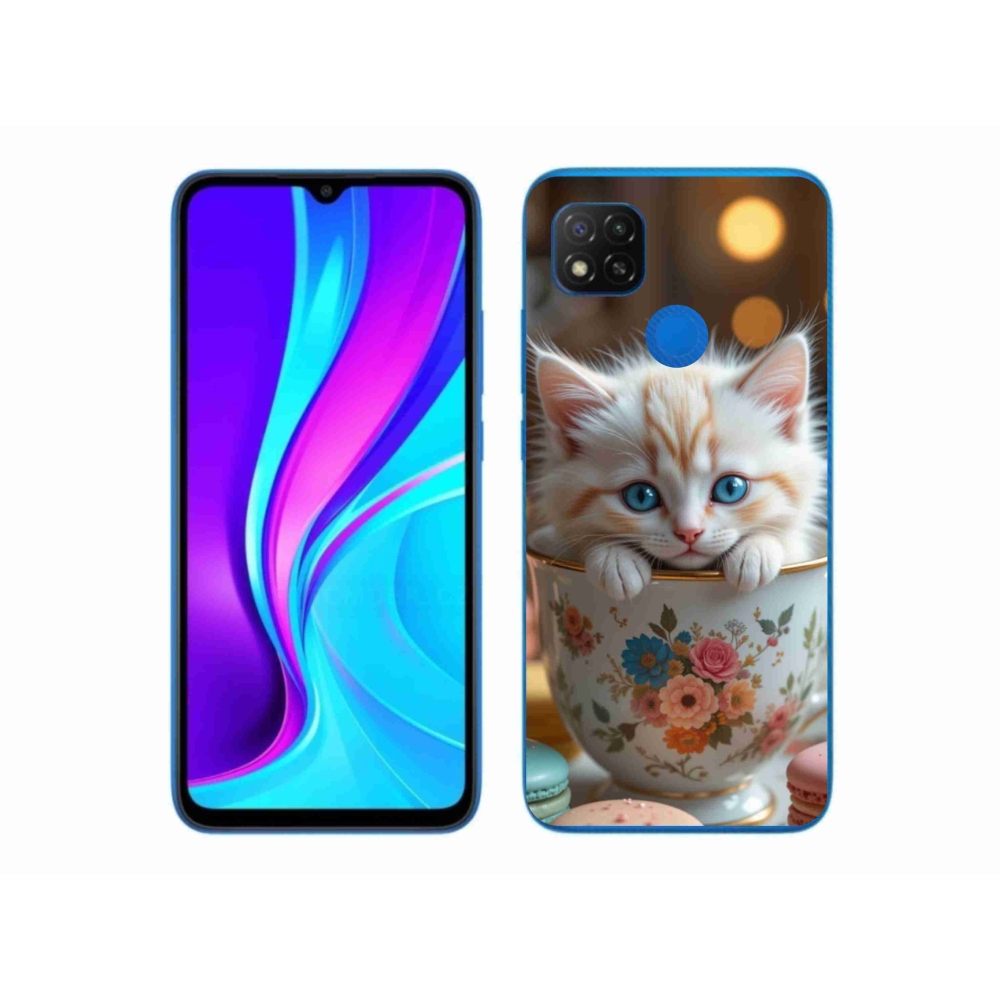Gél borító mmCase a Xiaomi Redmi 9C-hez - aranyos cica 6