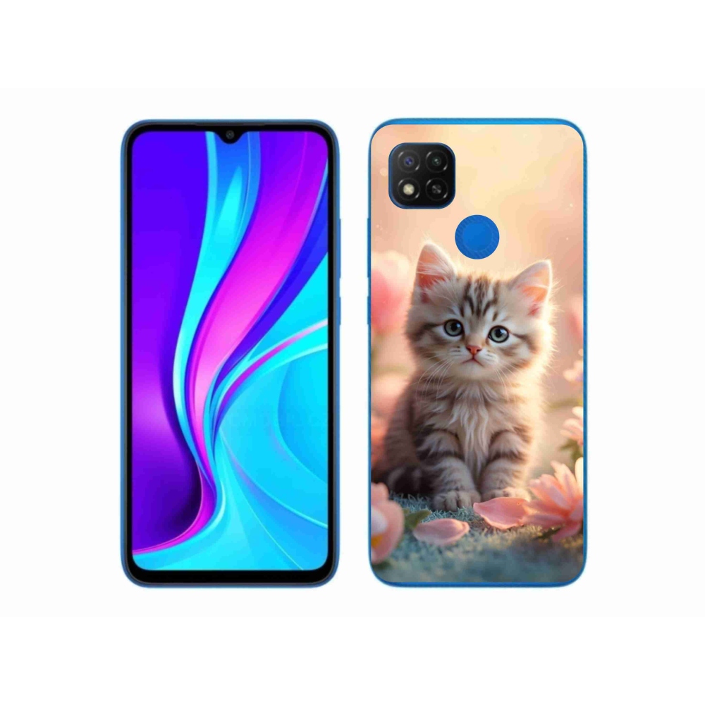 Gél borító mmCase a Xiaomi Redmi 9C-hez - aranyos cica 8