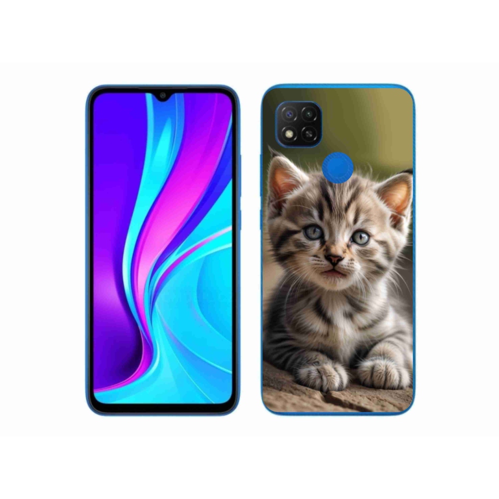 Gél borító mmCase a Xiaomi Redmi 9C-hez - aranyos cica 9