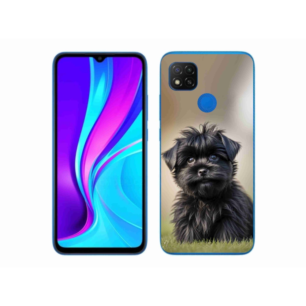 Gél borítás mmCase a Xiaomi Redmi 9C-hez - aranyos fekete kutya