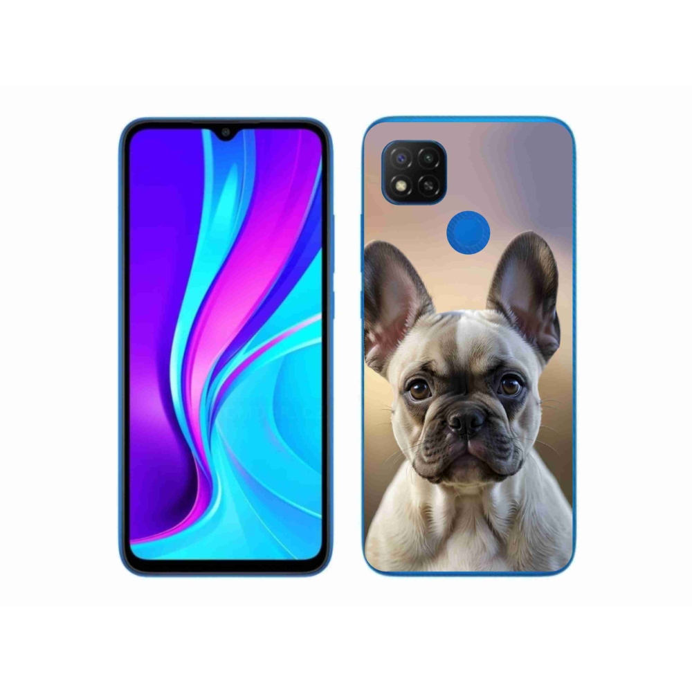 Gél borító mmCase a Xiaomi Redmi 9C-hez - aranyos francia bulldog
