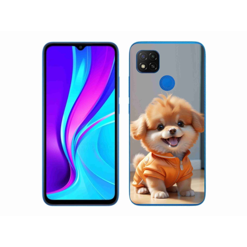 Gél borítás mmCase a Xiaomi Redmi 9C-hez - aranyos pomerániai pulóverben