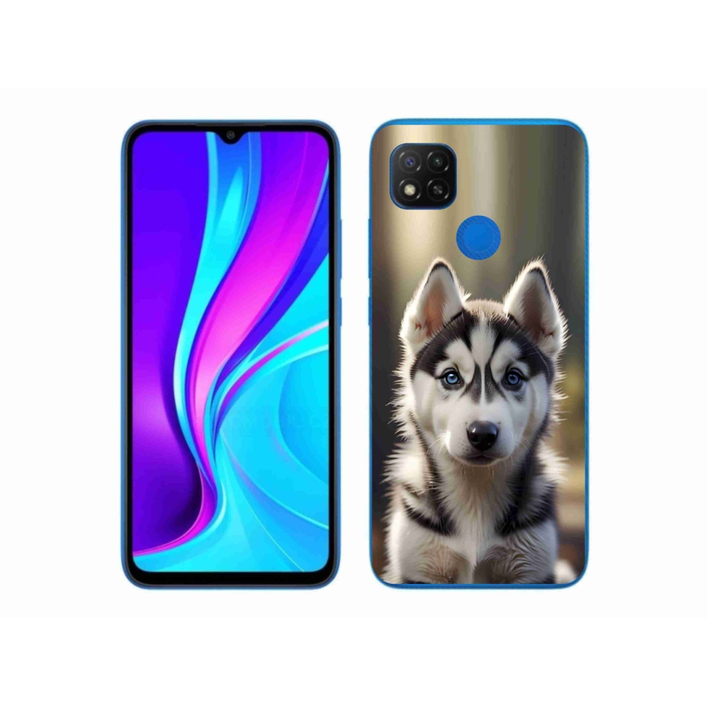 Gél borítás mmCase a Xiaomi Redmi 9C-hez - aranyos szibériai husky