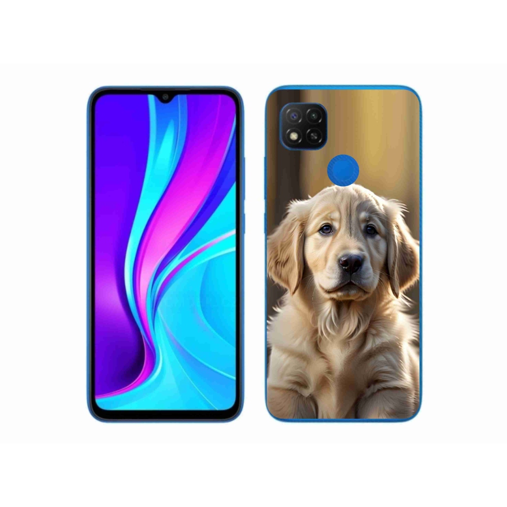 Gél borítás mmCase a Xiaomi Redmi 9C-hez - aranyos arany retriever