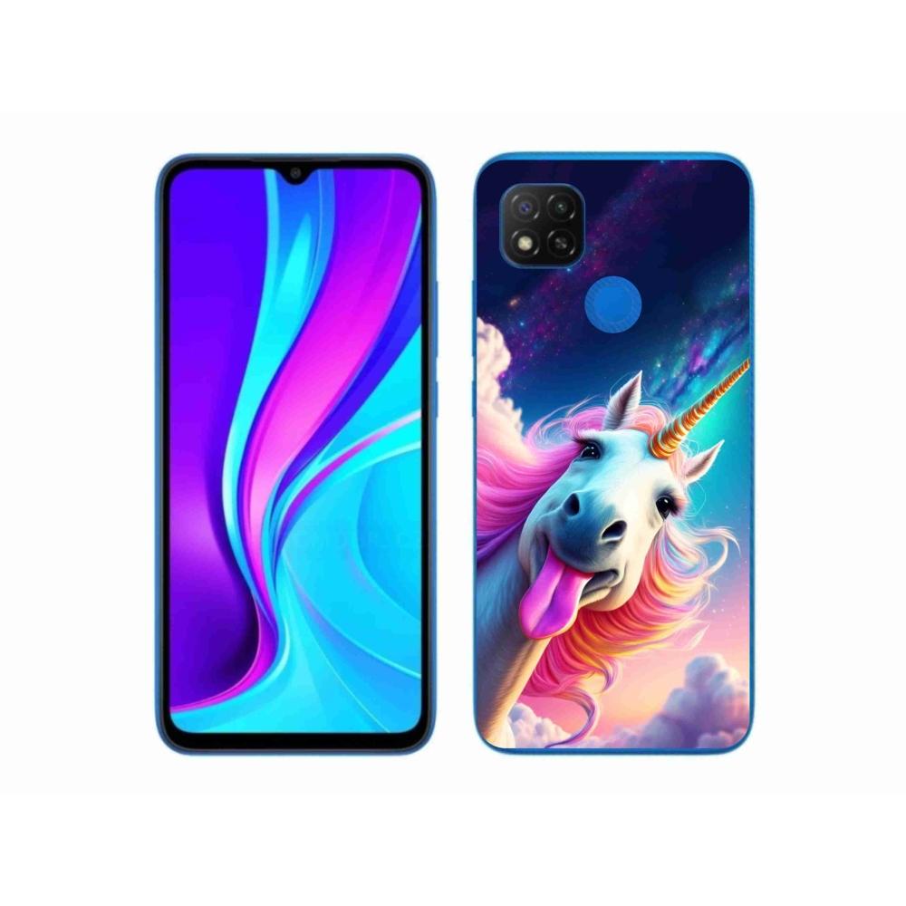 Gél borítás mmCase a Xiaomi Redmi 9C-hez - őrült egyszarvú