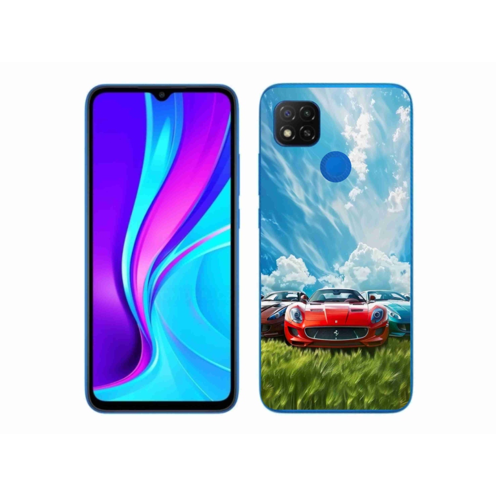 Gél borító mmCase a Xiaomi Redmi 9C-hez - sportkocsikhoz