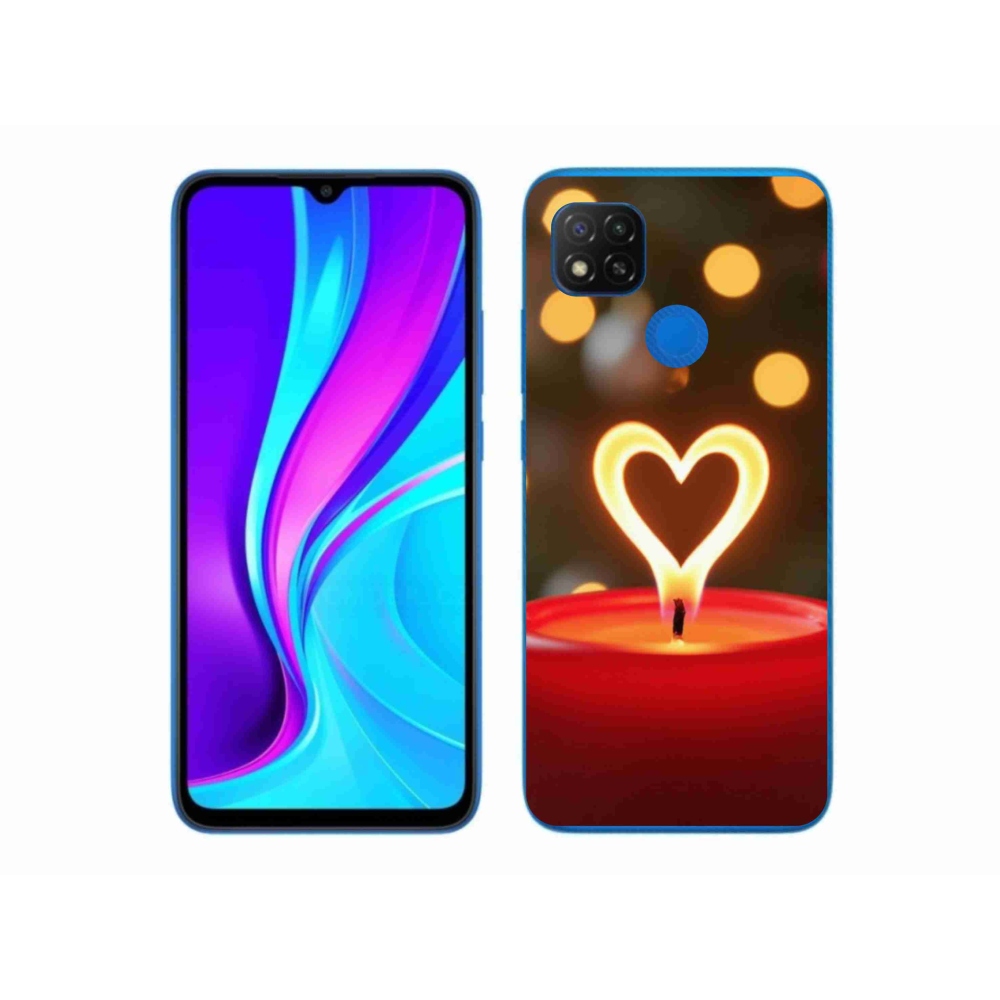 Gél borítás mmCase a Xiaomi Redmi 9C-hez - láng szíve