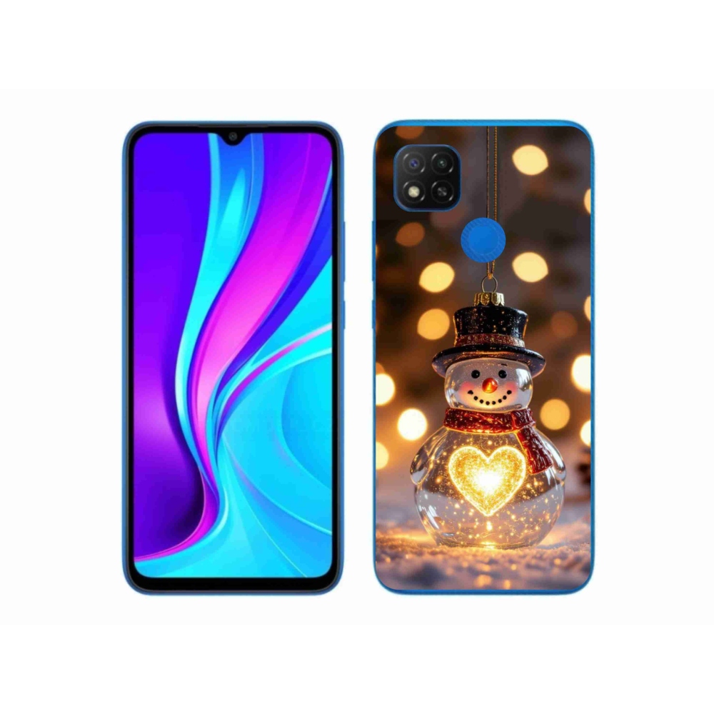 Gél borítás mmCase a Xiaomi Redmi 9C-hez - karácsonyi hóember