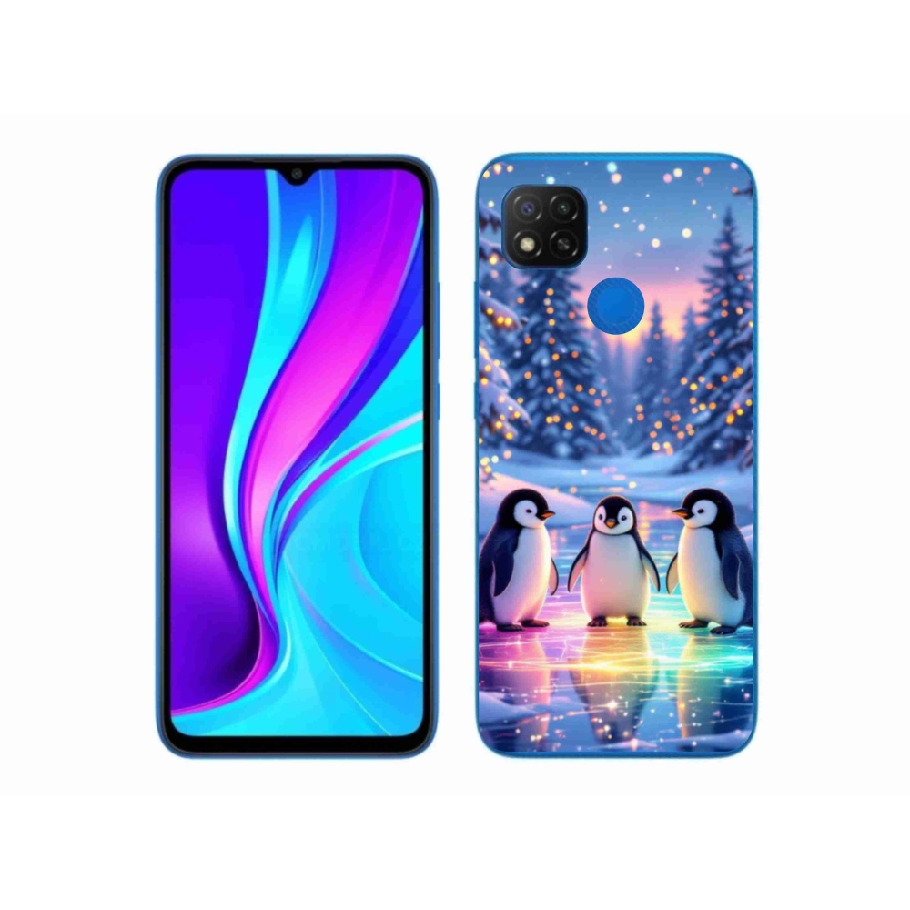 Gél borítás mmCase a Xiaomi Redmi 9C-hez - pingvinek