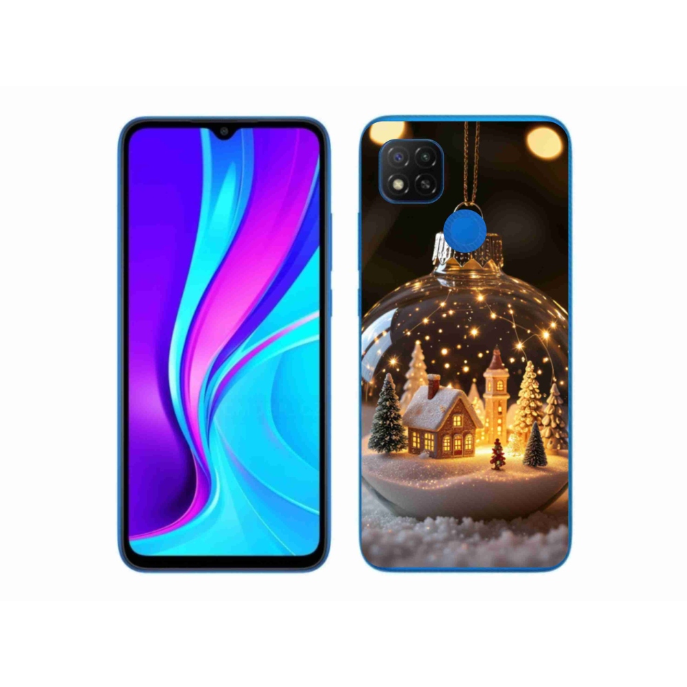 Gél borító mmCase a Xiaomi Redmi 9C-hez - Karácsonyi golyók 3