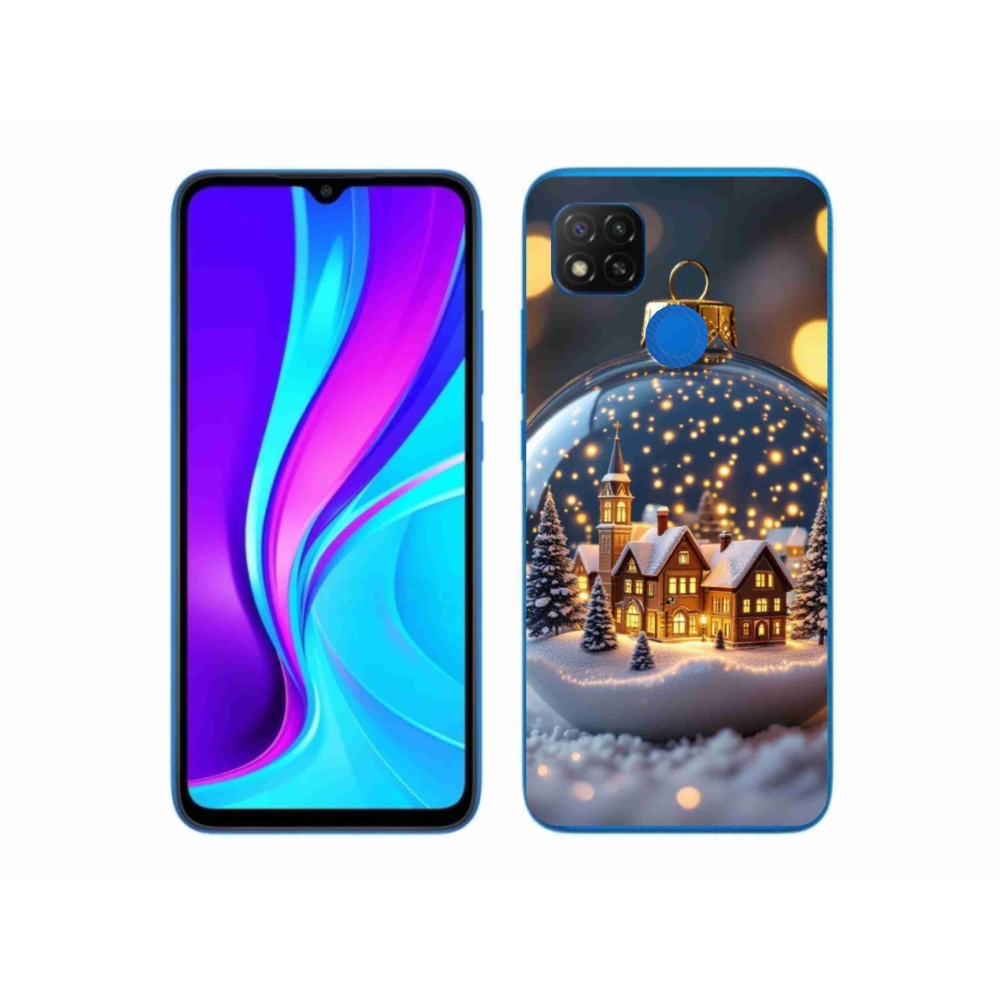 Gél borítás mmCase a Xiaomi Redmi 9C-hez - Karácsonyi golyók 4