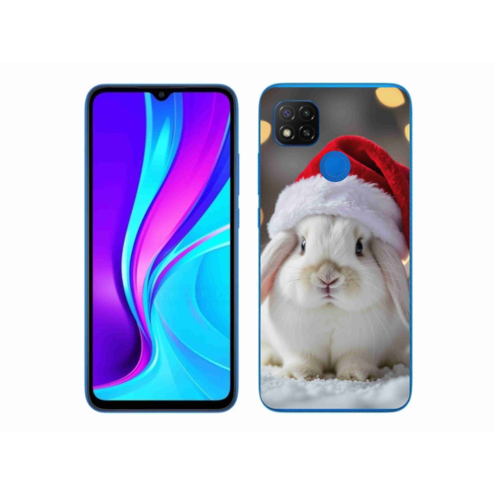 Gél borítás mmCase a Xiaomi Redmi 9C-hez - karácsonyi nyuszi